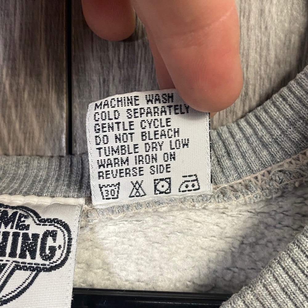 Vintage 1991 Acme Clothing Looney Tunes Golf Embroidered Grey Sweatshirt XL - Picture 5 of 8